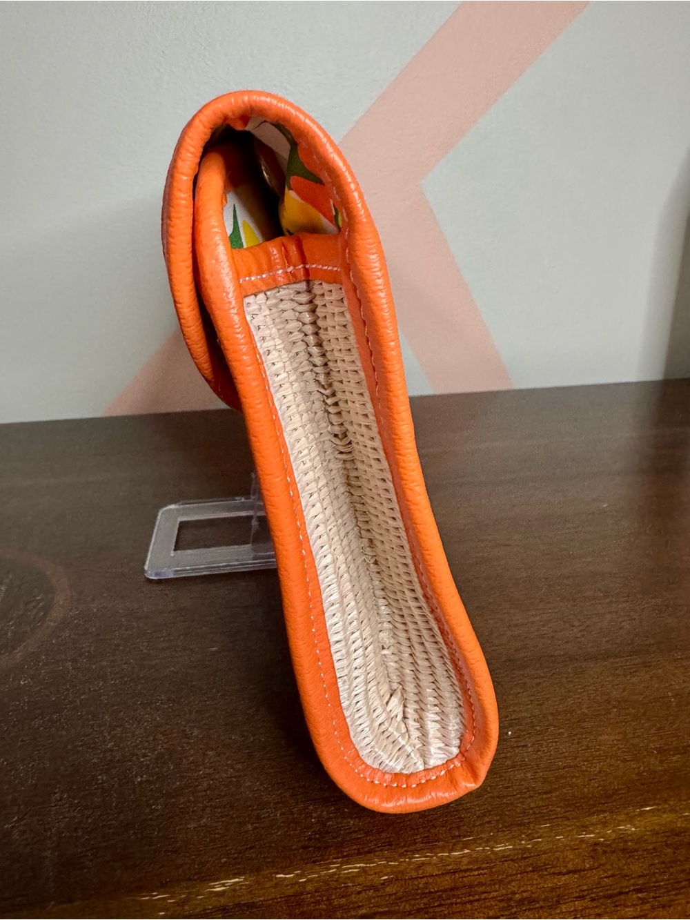 Merona Collection Orange Woven Clutch - Picture 5 of 7
